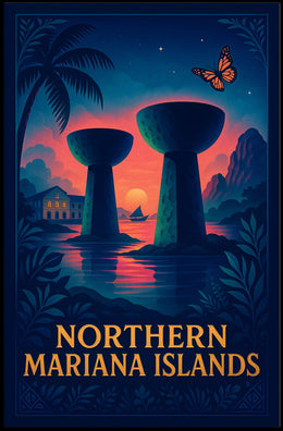 Northern Mariana Islands Tropical Poster