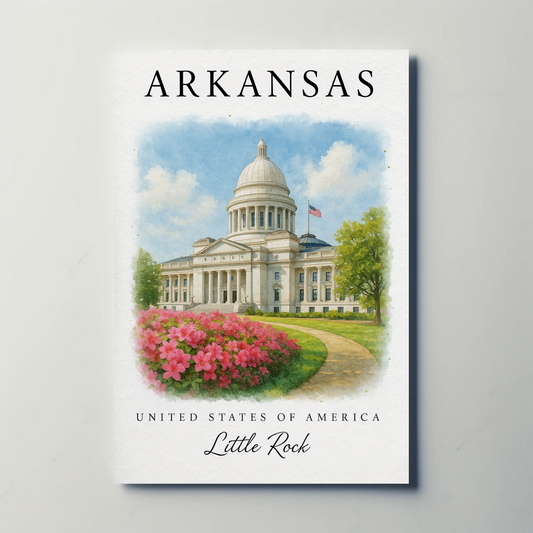 Arkansas, Little Rock Signature Series Vintage Travel Poster