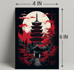 Moonlit Pagoda Poster