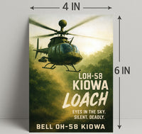 Bell OH-58 Kiowa Eyes in the Sky Poster PosterGoat