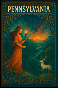 Pennsylvania Enchanted Landscape Poster