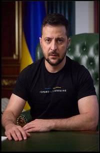 Stand With Ukraine Presidential Portrait – Volodymyr Zelenskyy Poster