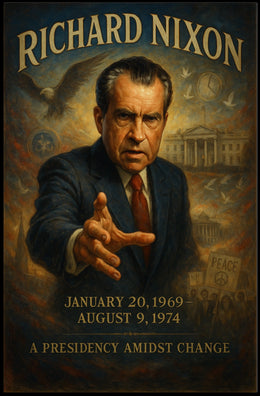 Richard Nixon A Presidency Amidst Change Poster