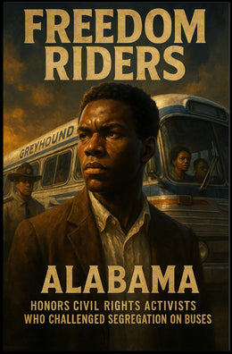 Freedom Riders Honoring Civil Rights Poster