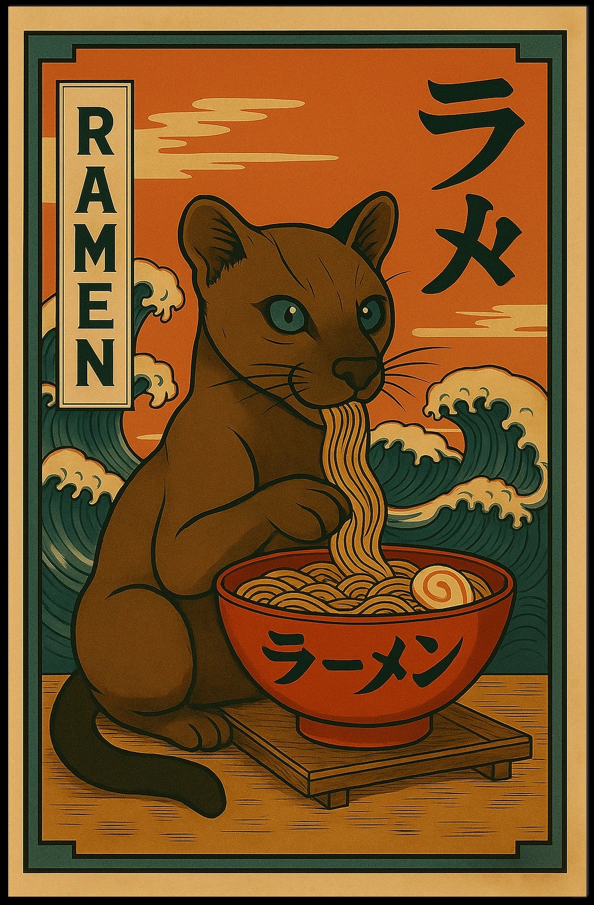 Ramen Cat Adventure Poster