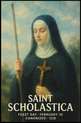 Saint Scholastica Poster