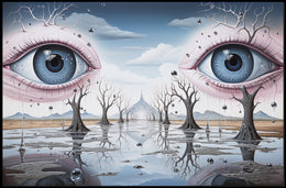 Surrealistic Eyescape Dreamscape Wall Art - Abstract or Artistic Poster