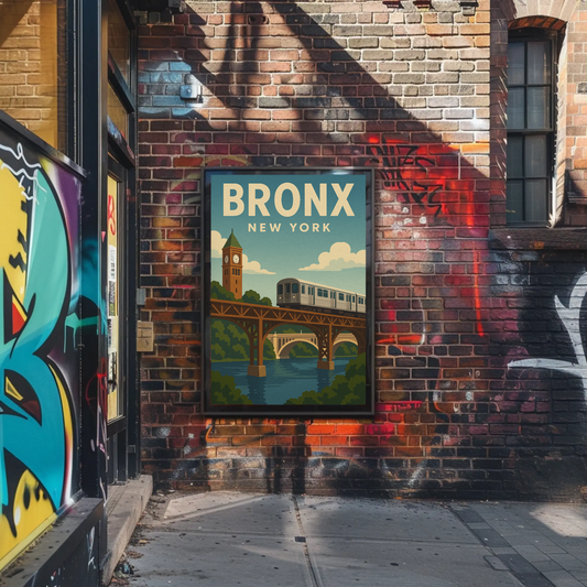 Bronx Bound: Crossing the Harlem River New York Poster
