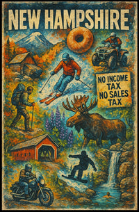 New Hampshire Adventure Poster