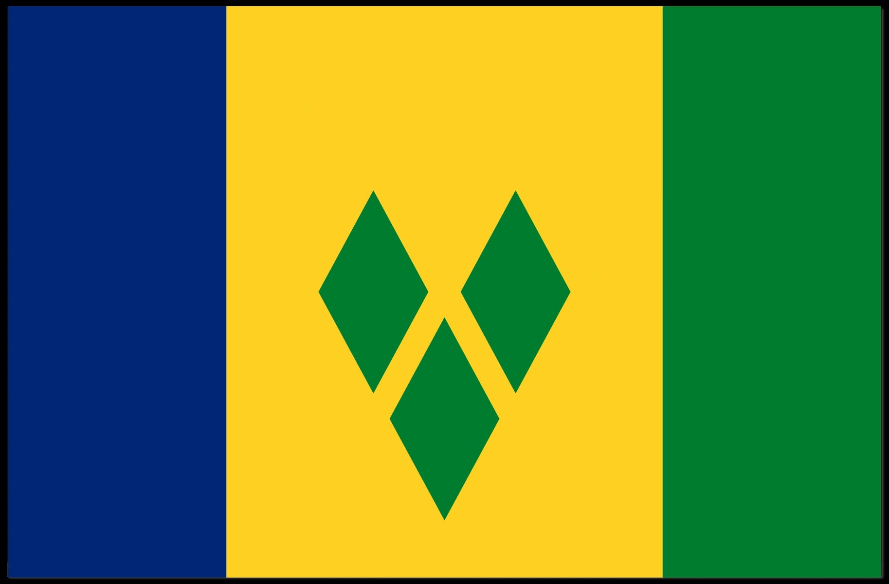 Saint Vincent and the Grenadines Flag Poster