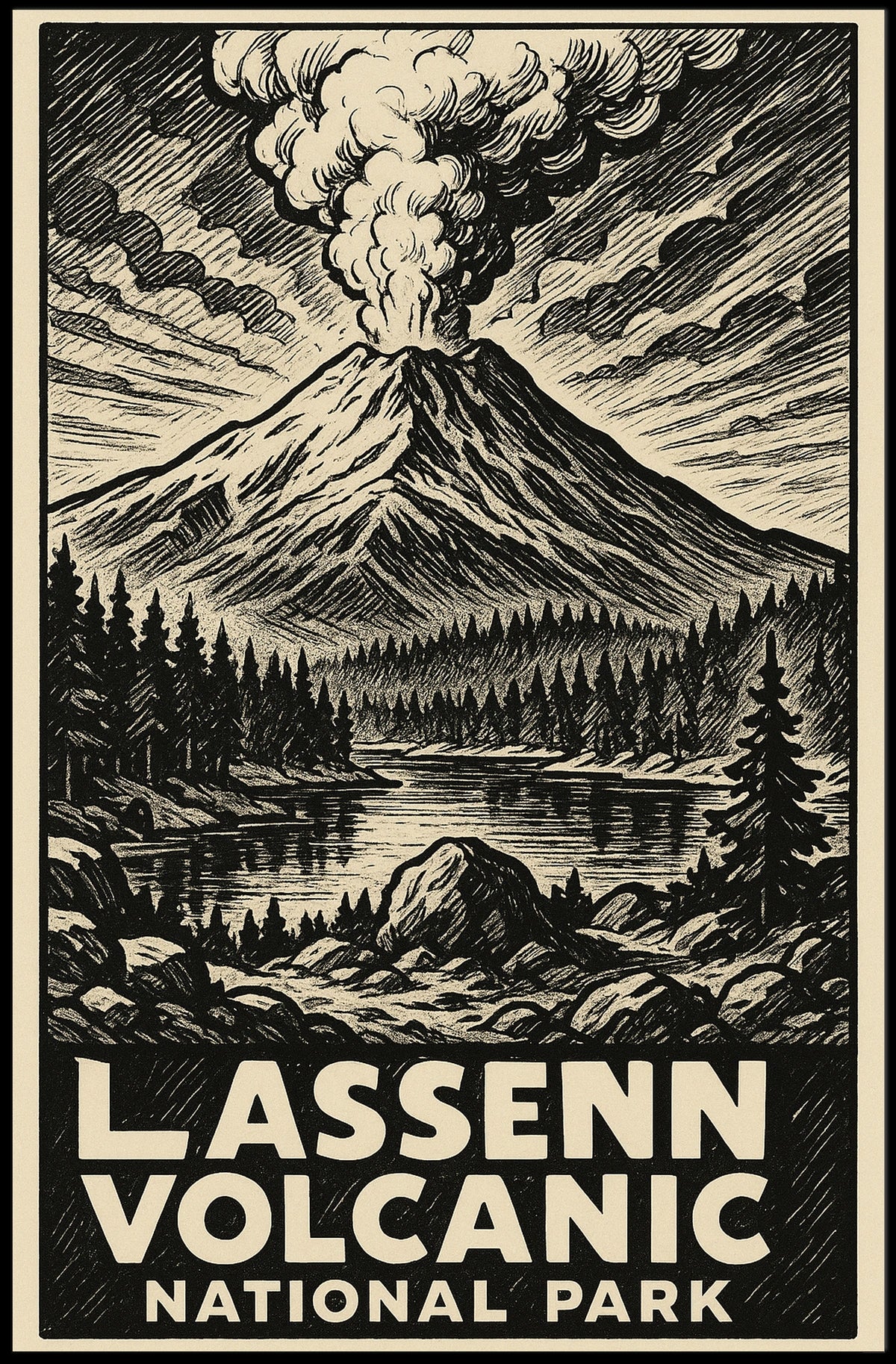 Lassen Volcanic National Park Poster