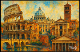 Timeless Italy Impressionism Travel Poster