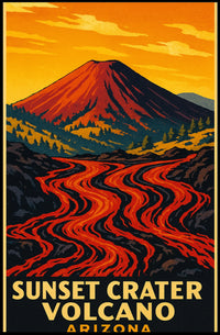 Sunset Crater Volcano Poster