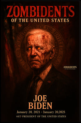 Joe Biden 46th President of the United States Zombidents Poster Series