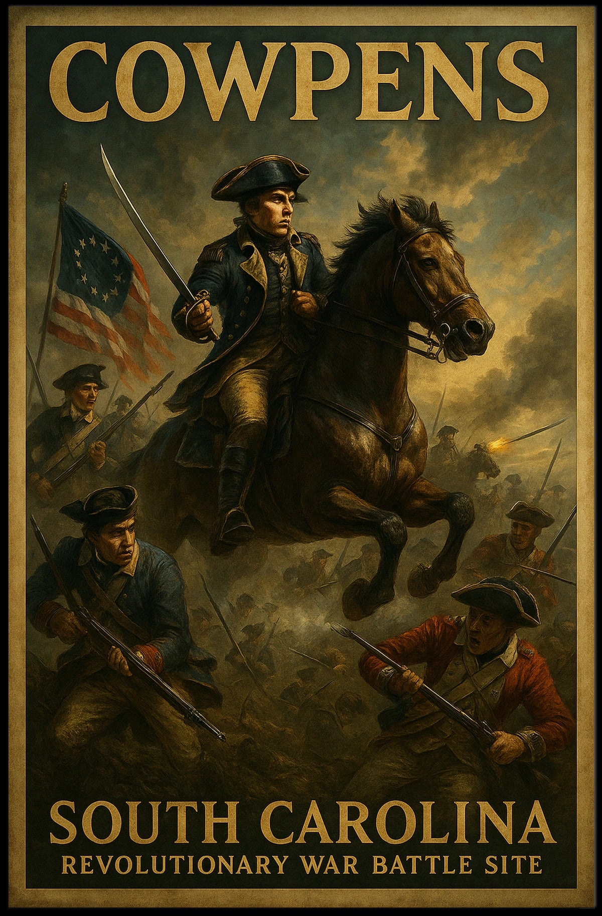 Cowpens Revolutionary War Battle Site Poster