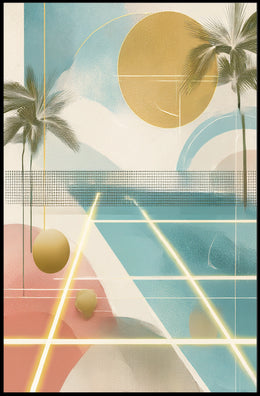 Abstract Tropical Escape Poster