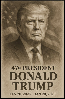 Donald Trump 47th President Poster
