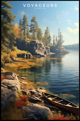 Voyageurs National Park Autumn Poster Wall Art Print