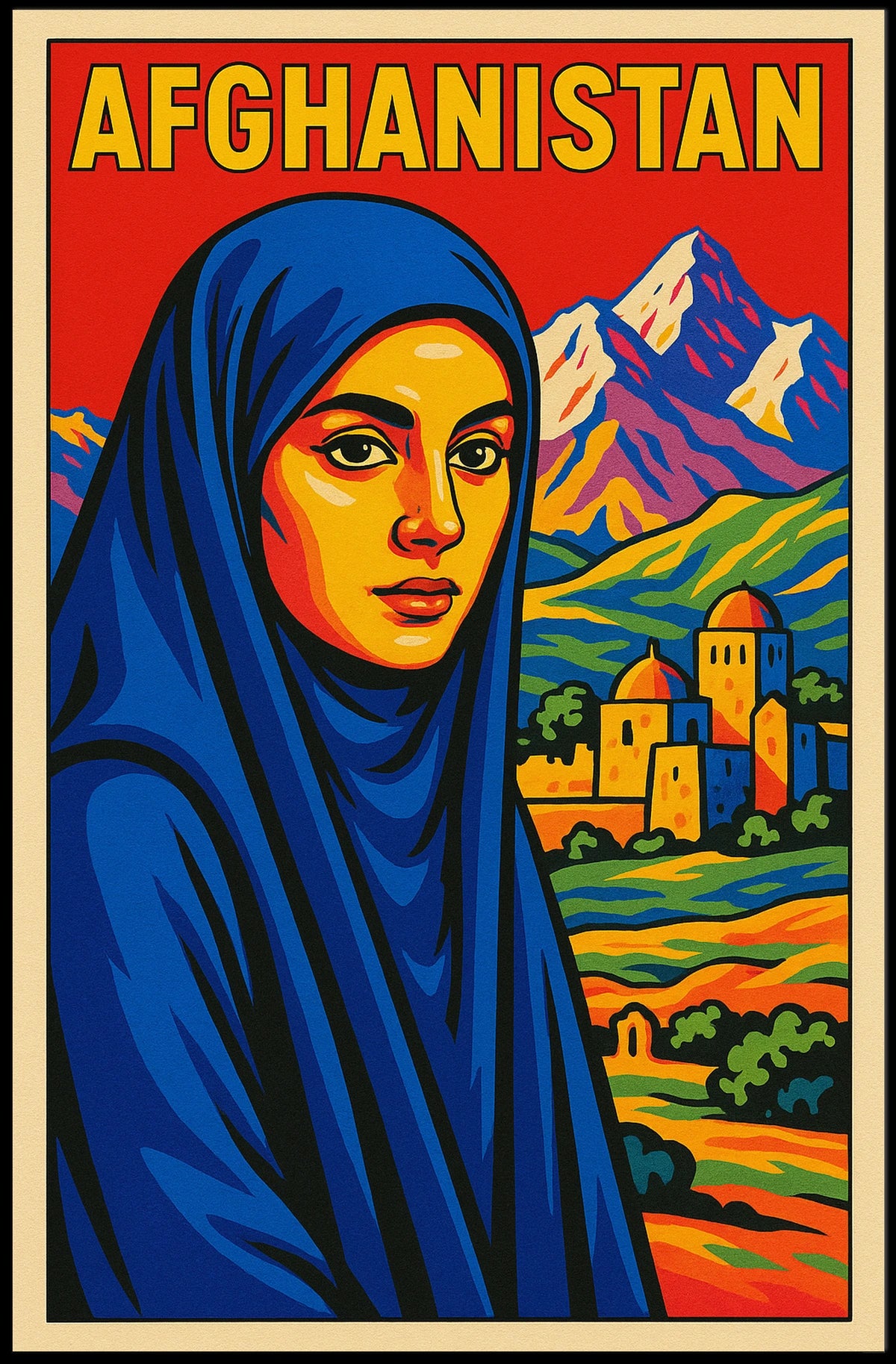 Afghanistan Cultural Portrait Poster