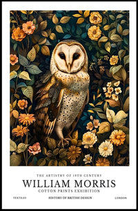 William Morris Nature Exhibition Vintage Artistic Poster
