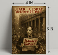 Black Tuesday Wall Art Historical or Presidential Poster