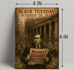 Black Tuesday Wall Art Historical or Presidential Poster