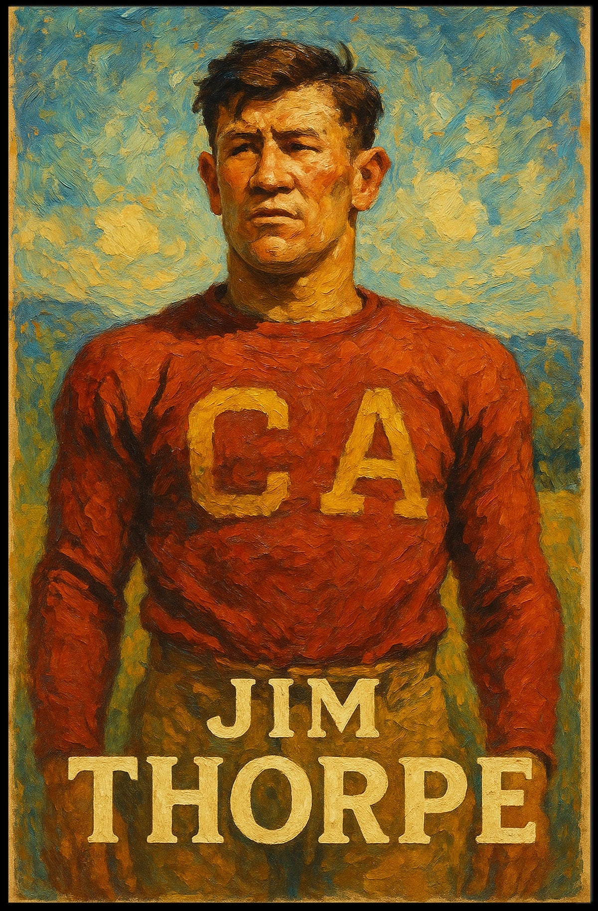 Jim Thorpe Portrait Poster