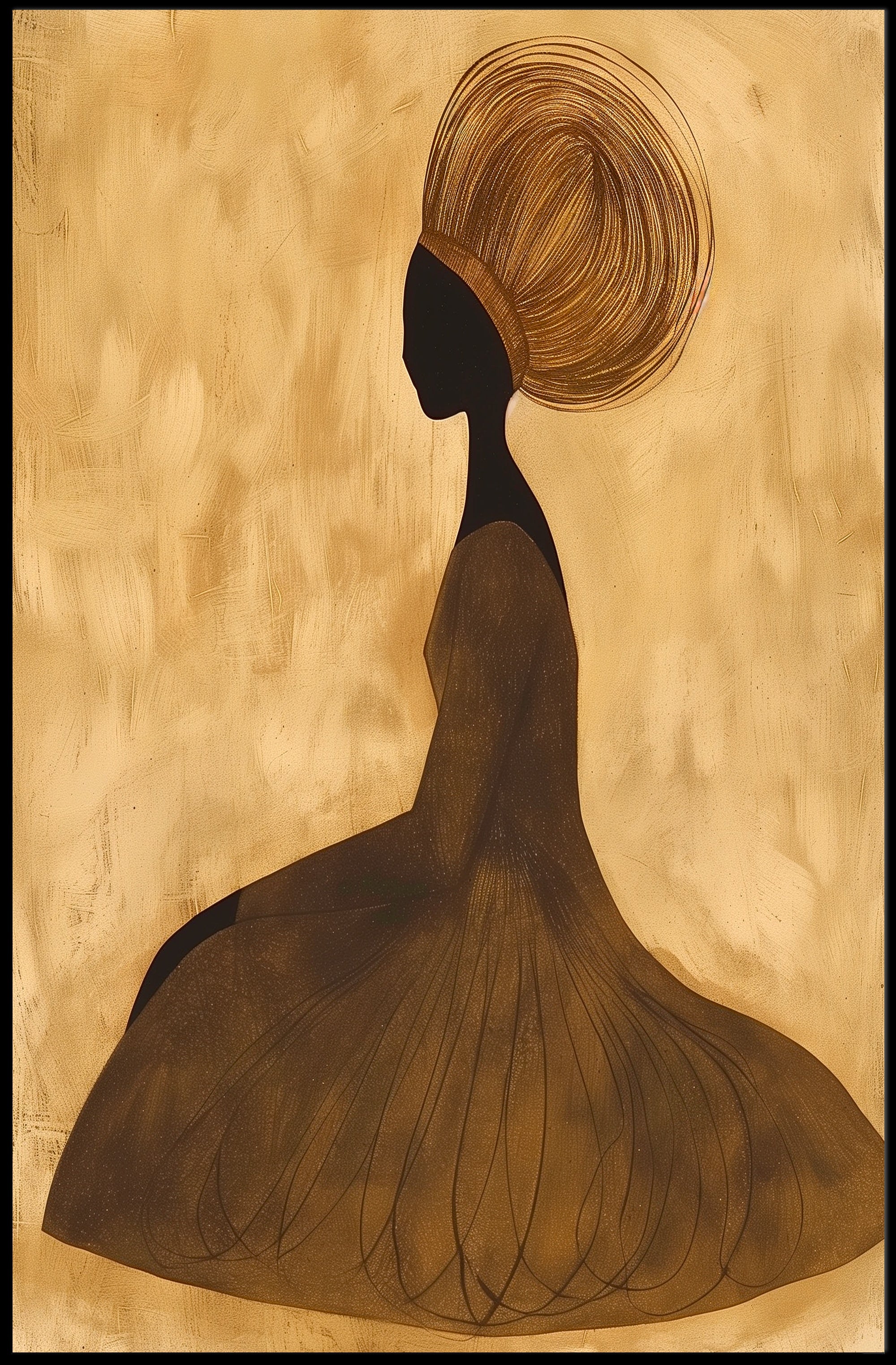 Silhouette Elegance Poster Scenic Minimalist Wall Art