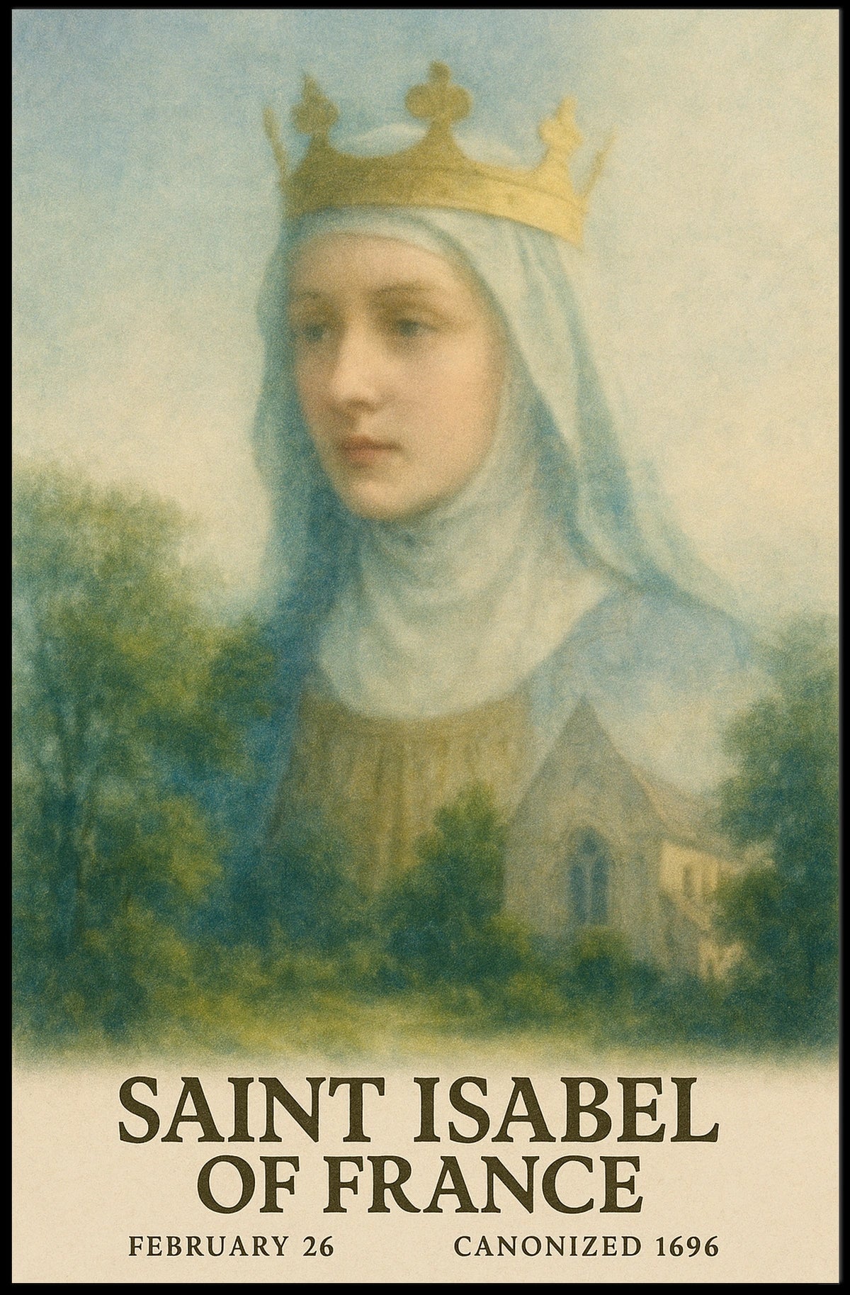 Saint Isabel Of France Poster