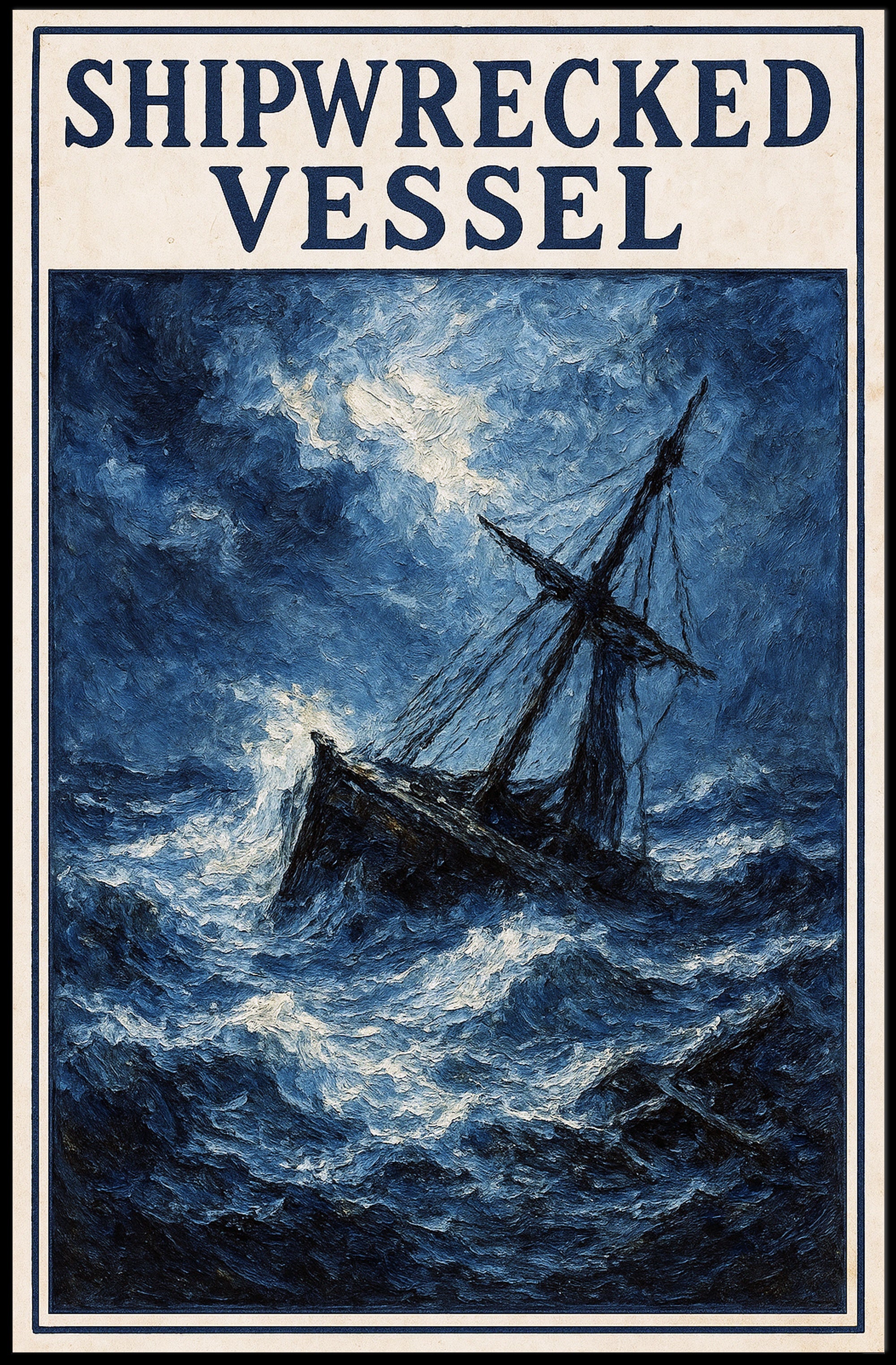 Shipwrecked Vessel Poster PosterGoat
