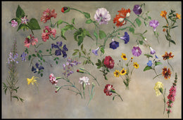 Floral Symphony: An Artistic Flower Poster