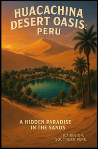 Huacachina Desert Oasis Peru Poster