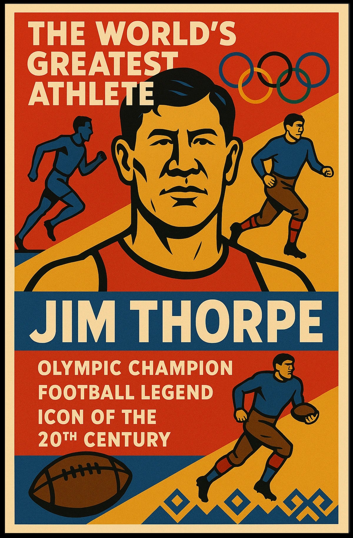 The Worlds Greatest Athlete Jim Thorpe Poster