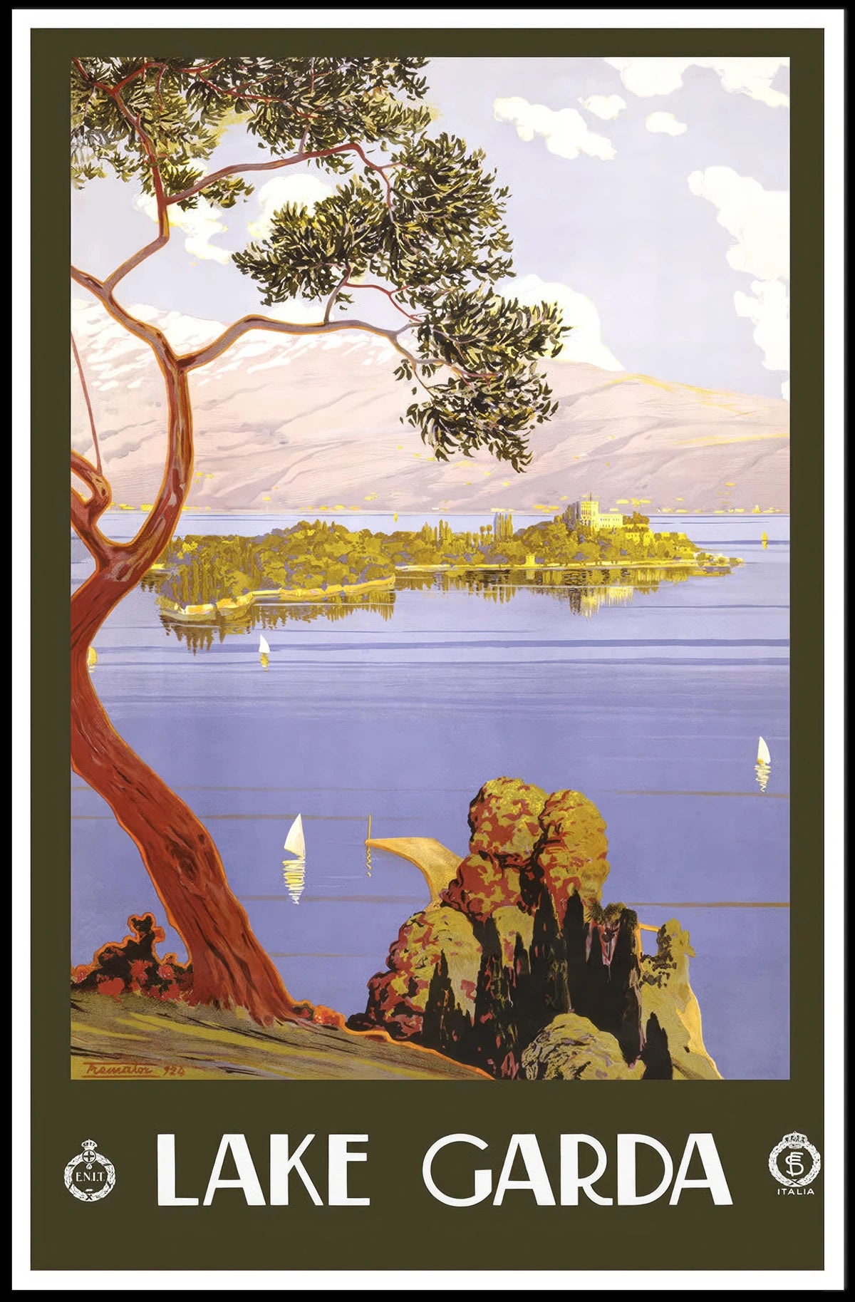 Lake Garda Travel Poster