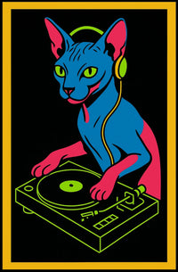 Dj Cat Vibes Poster