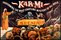 Kar-Mi Illusionist Vintage Magic Cultural Poster
