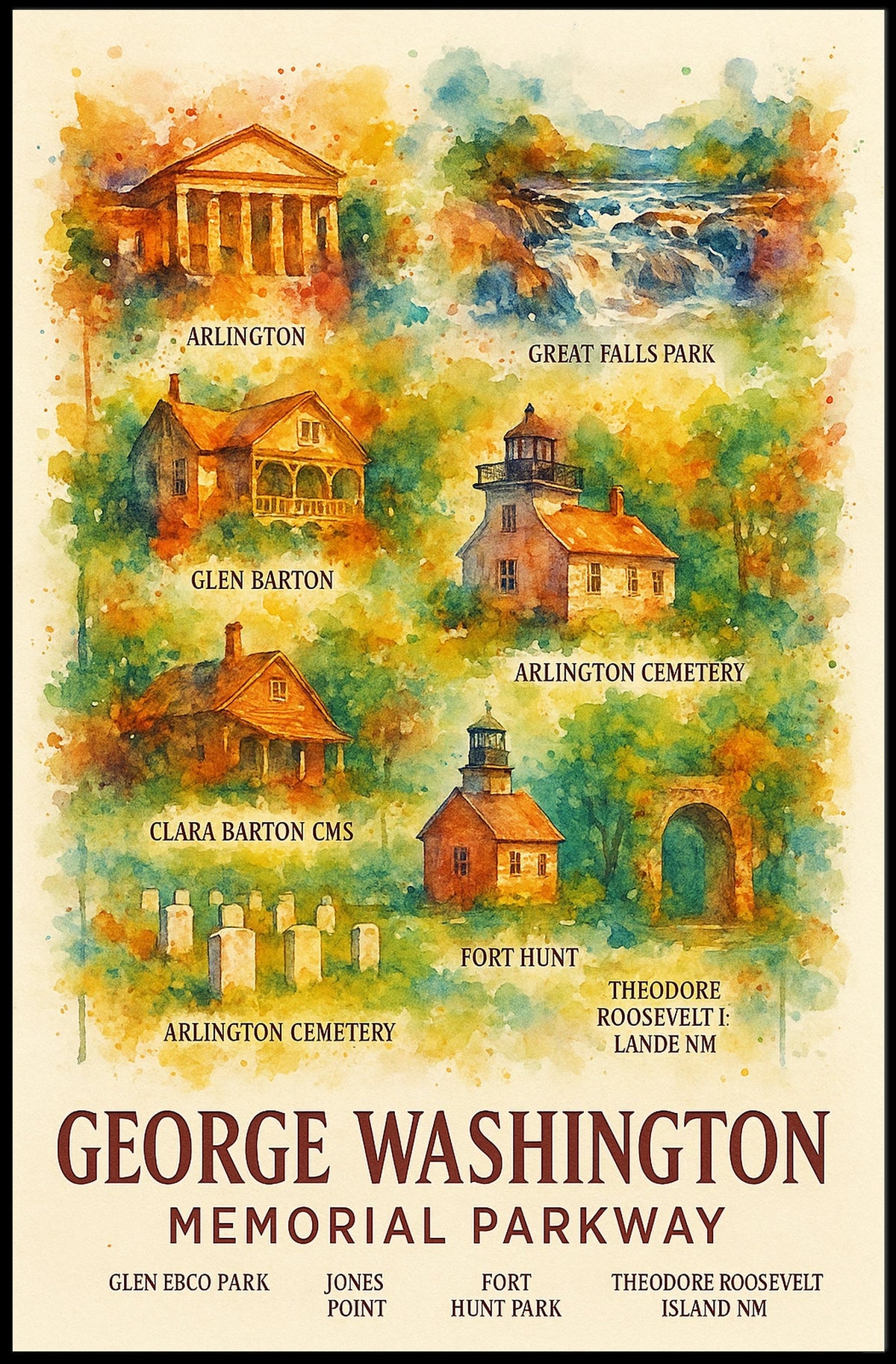 George Washington Memorial Parkway Poster
