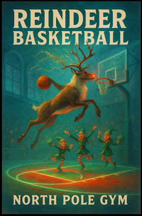 Reindeer Basketball Extravaganza Poster