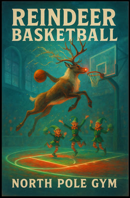 Reindeer Basketball Extravaganza Poster