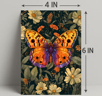 Vibrant Butterfly Garden Art: Abstract or Artistic Poster