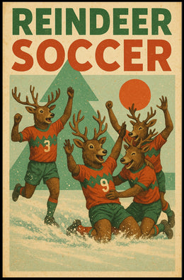 Reindeer Soccer Extravaganza Poster