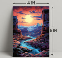 Desert Sunset Serenity Poster PosterGoat
