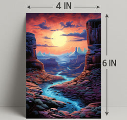 Desert Sunset Serenity Poster PosterGoat
