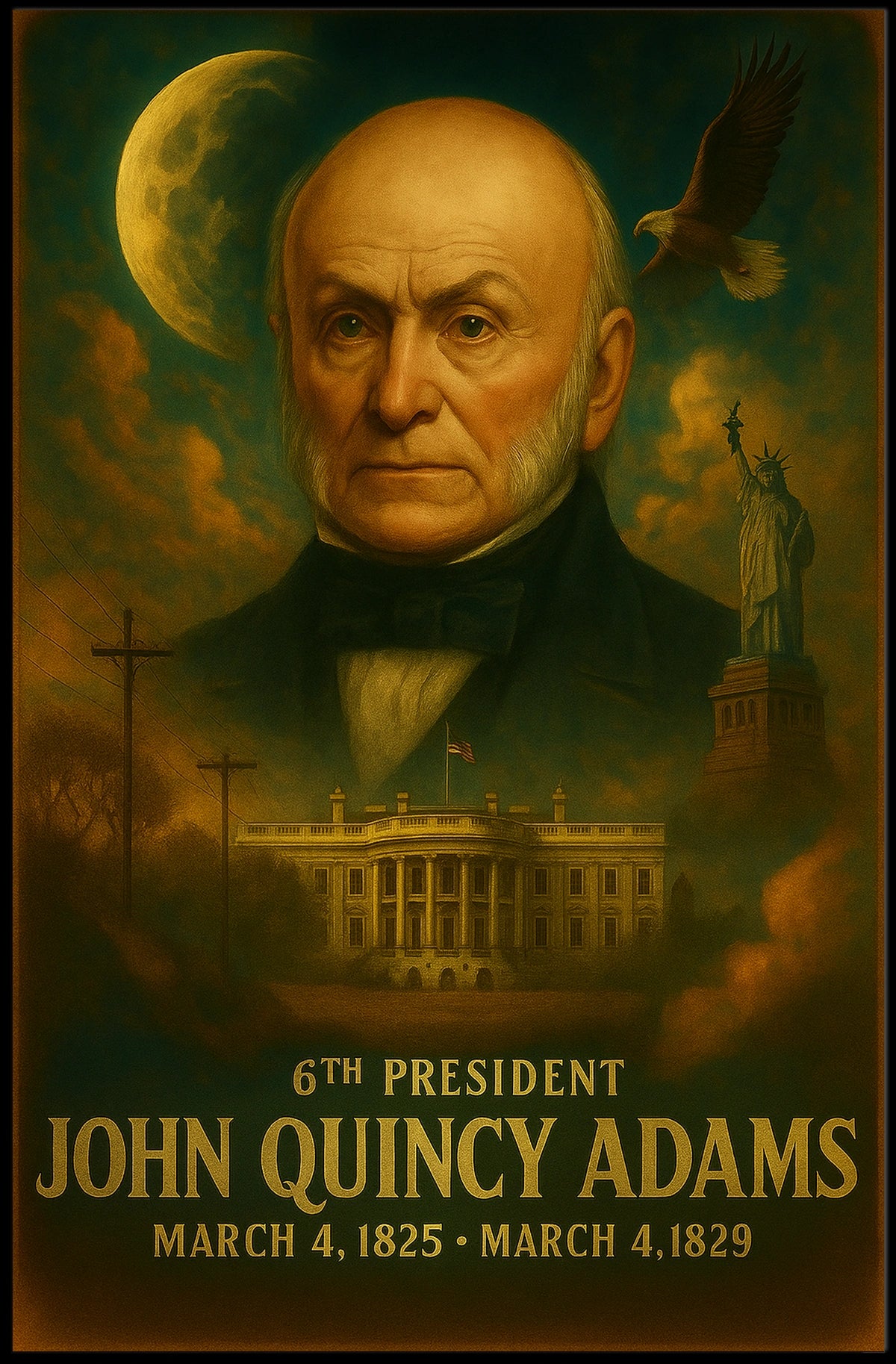 John Quincy Adams 6Th President Poster