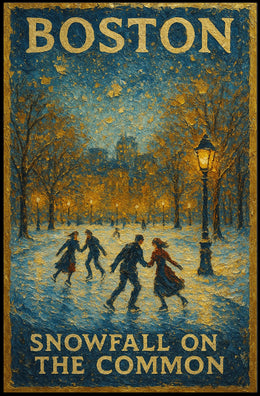 Snowfall On The Common Poster