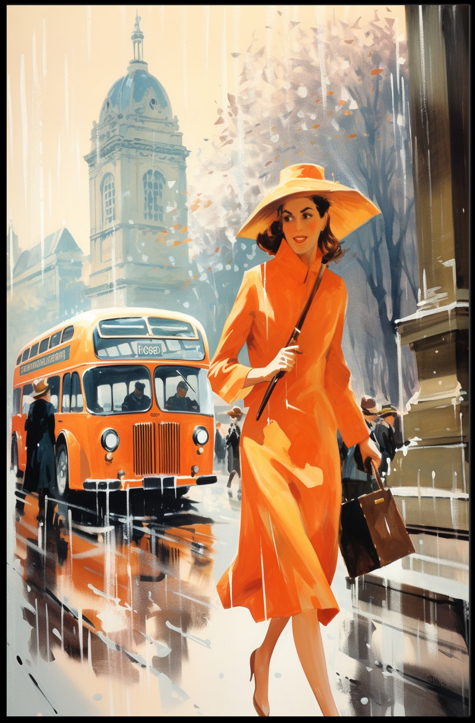 Autumn In The City Poster PosterGoat