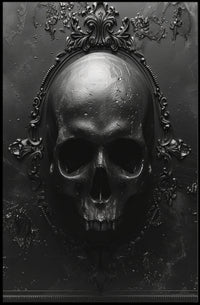 Gothic Skull Art Poster PosterGoat