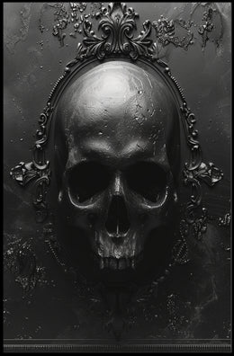 Gothic Skull Art Poster PosterGoat