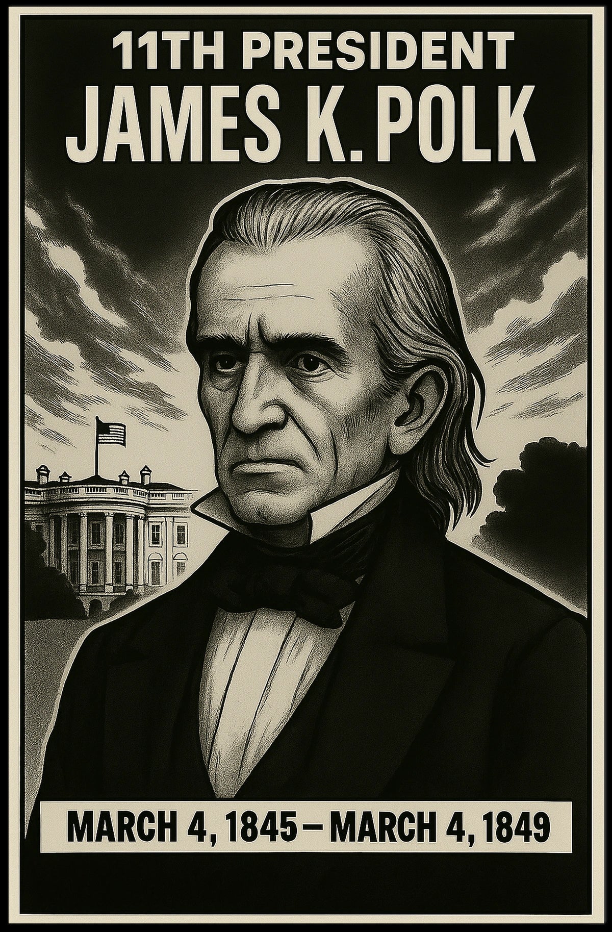 James K. Polk 11Th President Poster