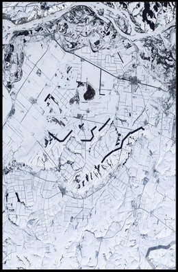 Winter Landscape From Above Poster